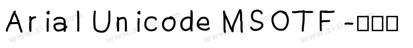 Arial Unicode MSOTF字体转换